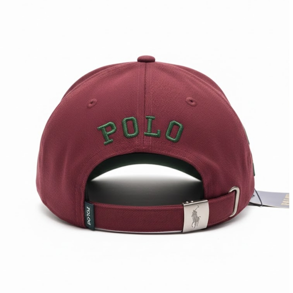 Polo Ralph Lauren Two-Tone Baseball Cap – Bordeaux & Green